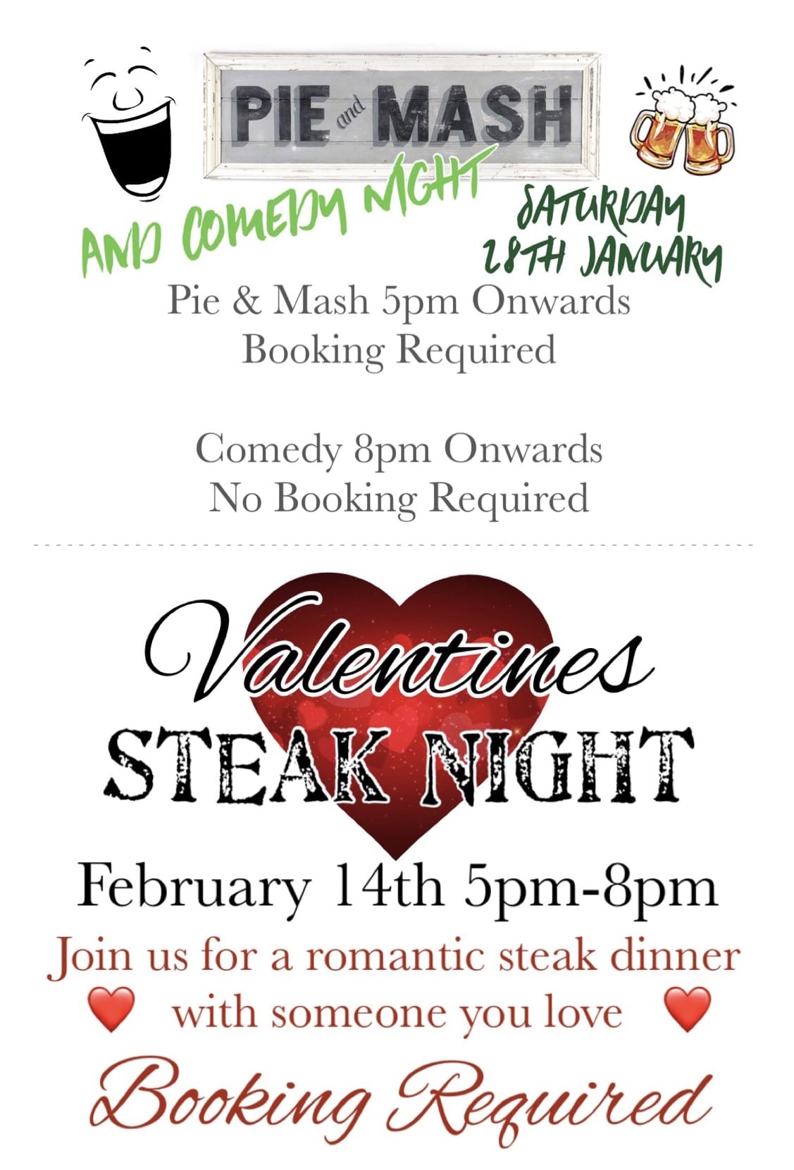 Pie And Mash Or Valentines Steak Night At The Live The Live And Let Live   Pie And Mash 2023 